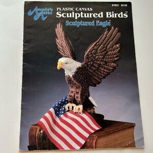 1991 Annie's Attic Sculptured Birds Eagle Plastic Canvas Booklet No 87B31